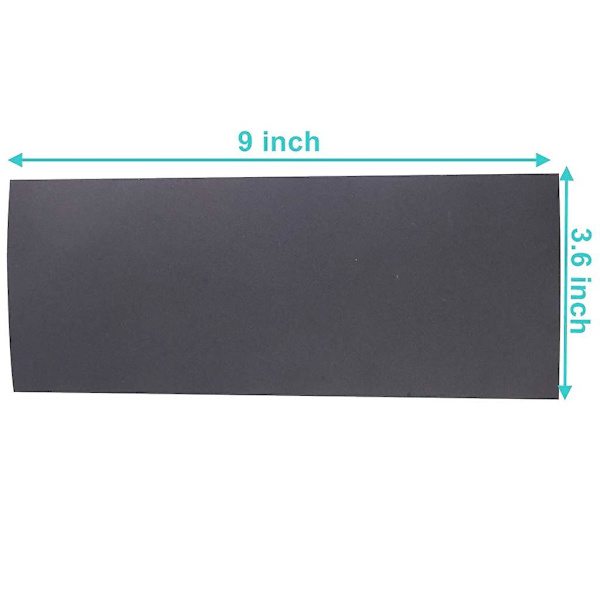 10 st slipande våt och torr vattentäta sandpappersark sorterade, kornstorlek 7000 slipande papper ark 9 x 3,6 tum