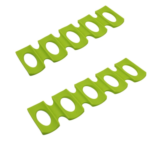 Sett med 2 silikonflaskeholdere (grønn)