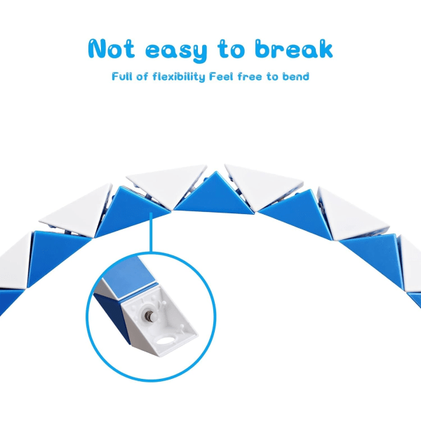 3 kpl Suurikokoinen Fidget Snake Cube Twist Puzzle Magic Snake Sensor