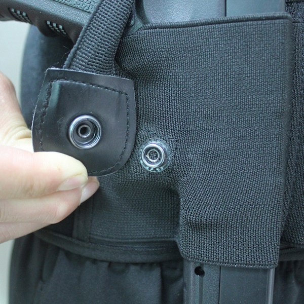 Kostume western pistolbælte sort