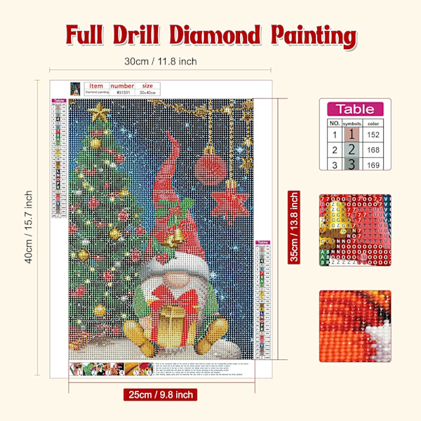 Timanttimaalaussetti aikuisille - DIY 5D Timanttimaalaus Kristuksen syntymäpäivä