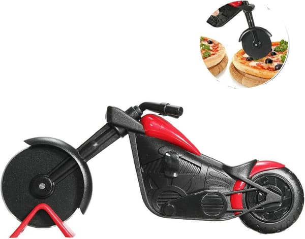 Motorsykkel Pizzakutter, Kreativ Pizzakutter, Rustfritt Stål P