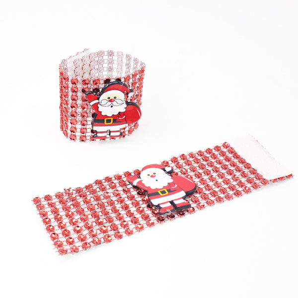 10 stk. Jule Rhinestone Jule Serviet Ring Holdere S