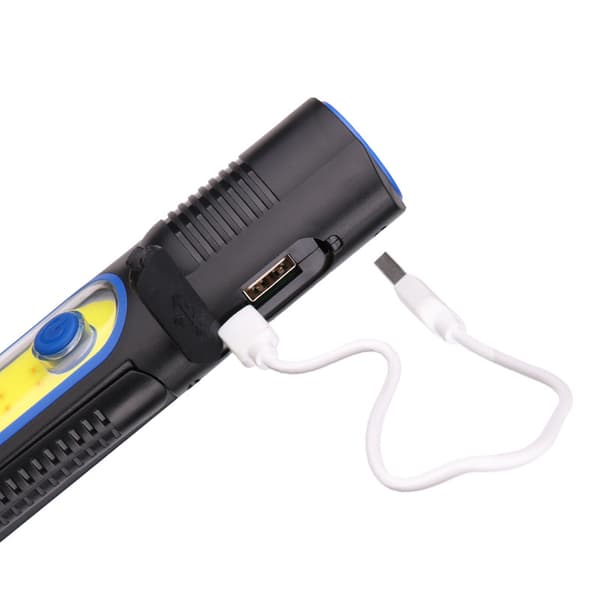 COB kraftig lys ladbart USB I/O justerbart vedlikeholdslys US