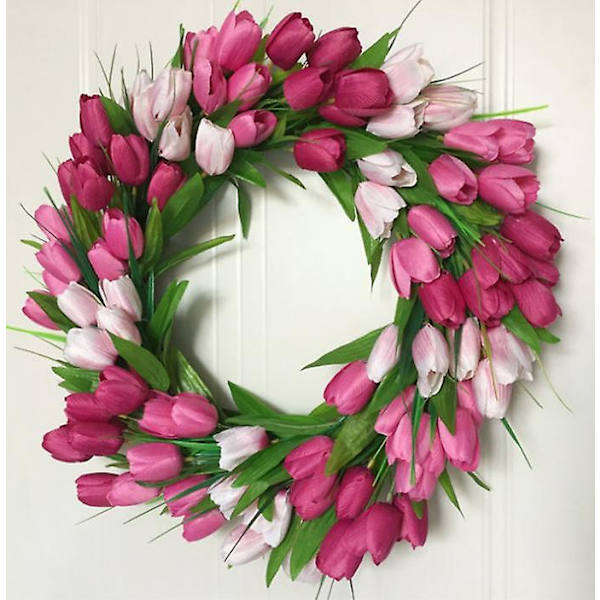 Kunstig krans Blomsterkrans Velkommen Dørkrans#2