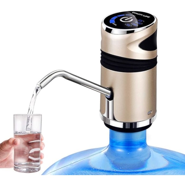Vandpumpe til 5 gallon flaske Elektrisk vandflaskedispenser med USB-charing og børnelås