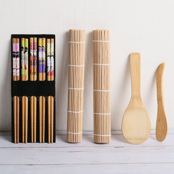 Sushi set 1 set med 4 bambus sushi set