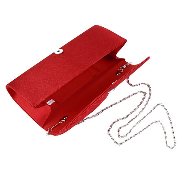 1PC Dame clutch veske, diamantbesatt aftenveske, crossbody veske