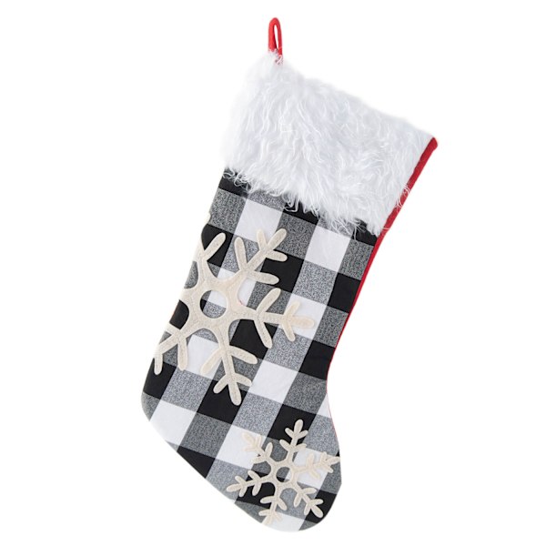 Svart julstrumpe presentpåse