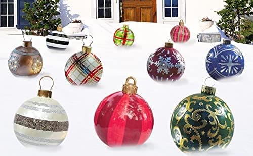 Julepynt Oppblåsbar Ball 60cm Store Julekuler O