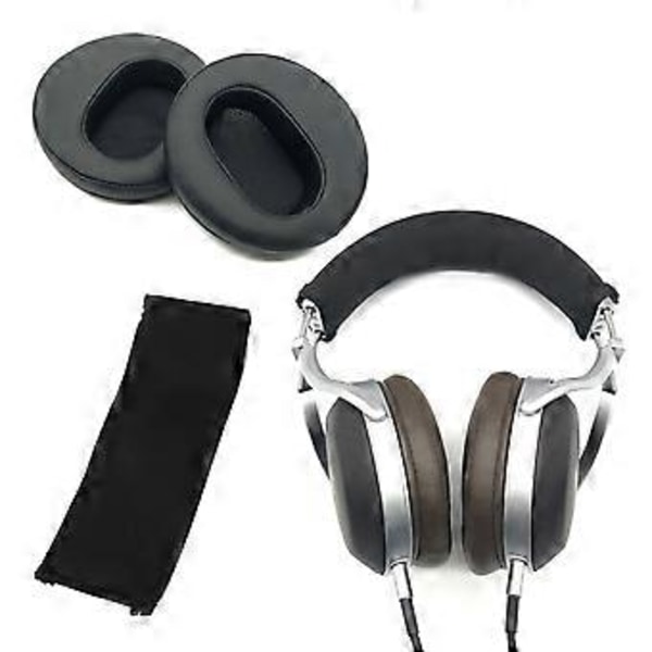 Gaming Headset Puter Støyisolerende Øreputer for AH-D2000 D5000 D5200 D7200 D9200 Hodetelefoner Headset Deksel Brun Brown