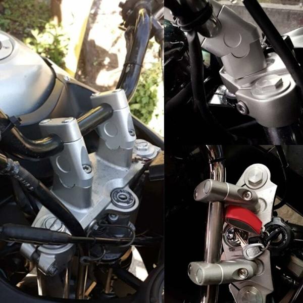 (Sort) Motorcykel Tilbehør Slat Aluminiumlegering Løftekode 2