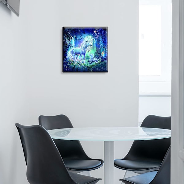 DIY-timanttimaalausasu aikuisille, timanttitaideasu, timanttipisteasu aikuisille, hohtava hevonen, täysin timantti-inlay-kuvio, timanttiseinätaide 12x16 tuumaa