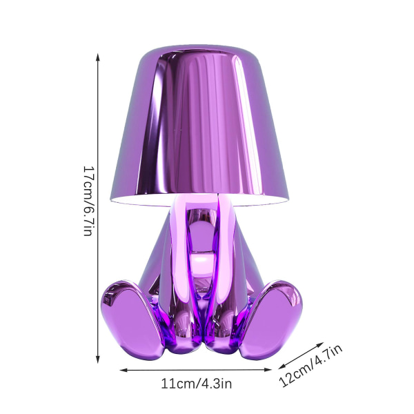 Thinker - Lampe Kolleksjon Kreativ Liten Gylden Mann Stue