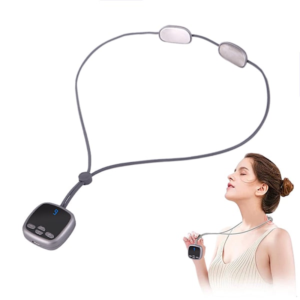 Bærbar nakkemassager med varme EMS til smertelindring