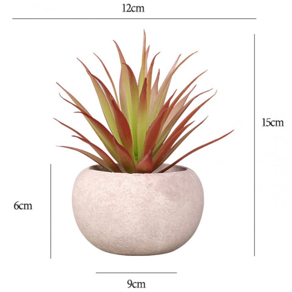 Kunstig plante dekorative planter kunstige husplanter 1 stk