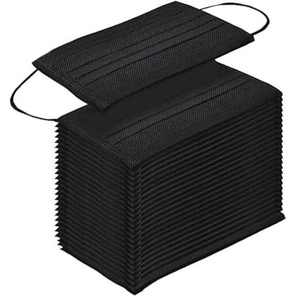 100 stk. Multicolor engangsansigtsmasker - Åndbar - Elasti