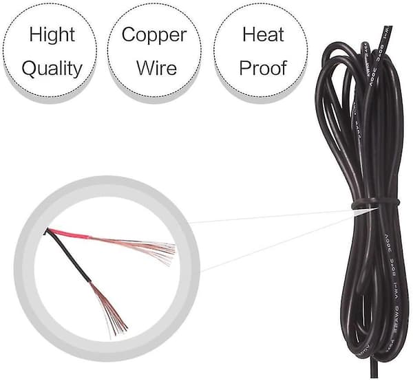 Dc 2.1 5.5mm 1 Till 2 Strömadapter Splitter Konverterkabel 12v 24v Dc För Cctv Led-ljus