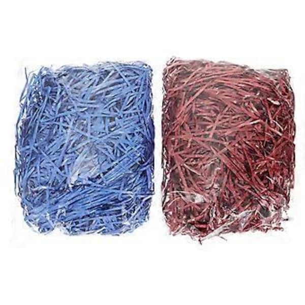 2 Förpackningar Strimlat Papper Krusigt Papper Strimmel Presentförpackningsfyllning Bröllopsmaterial
