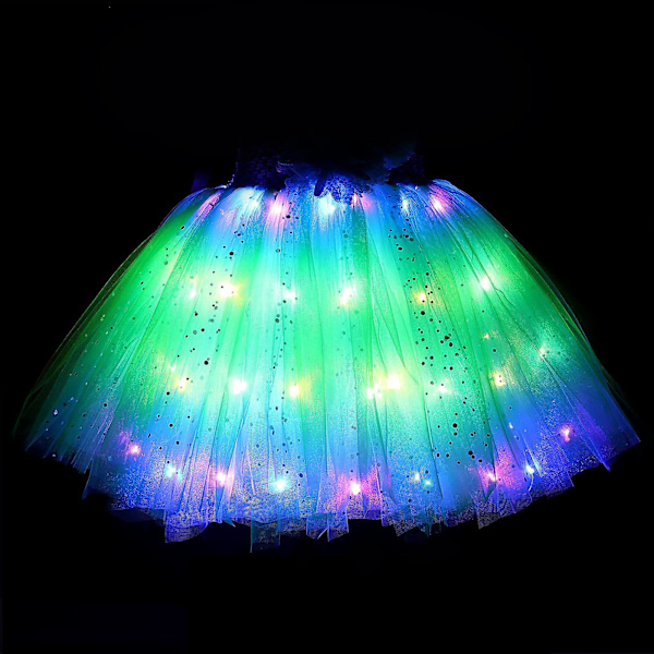 Prinsessa Tutu -tyttöjen LED-valollinen merenneitoprinsessamekko syntymäpäiväasu Halloween-asuun (XL (7-8V) punainen)