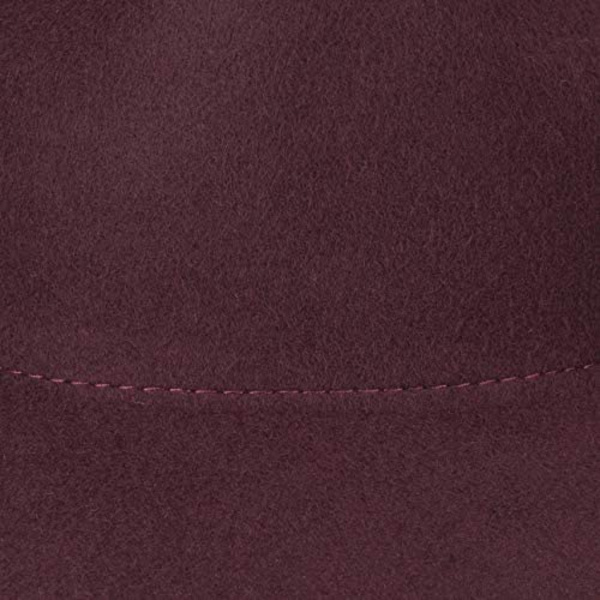 Høst-vinter herre- og damehatt varm ull lue jazz hatt engelsk vintage solid flat filt ull - burgunder