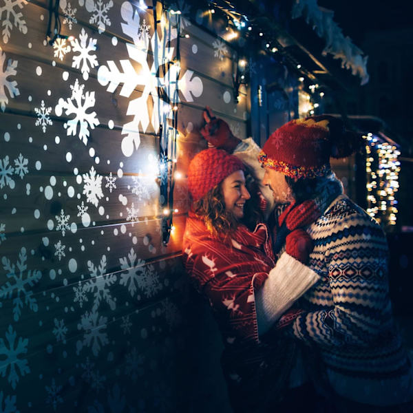 Jul Snöflinga Projektor Ljus Utomhus, Lasama Highlight Le