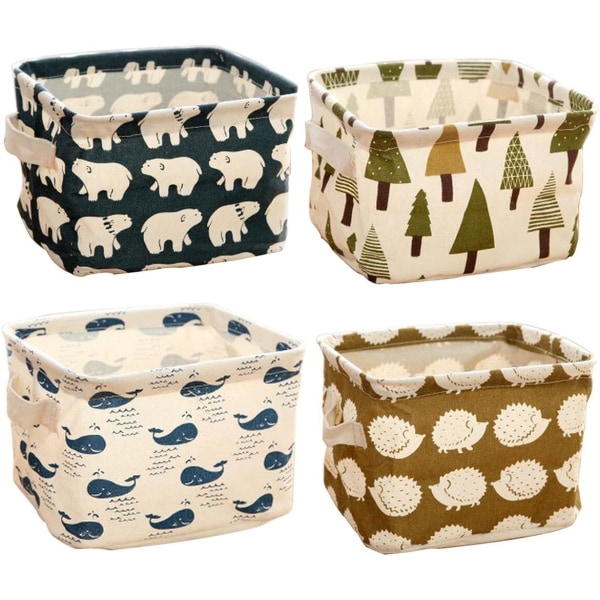 4 PCS for Laundry Organizer (Bleine, Polar Bear, Hedgehog, Trees)