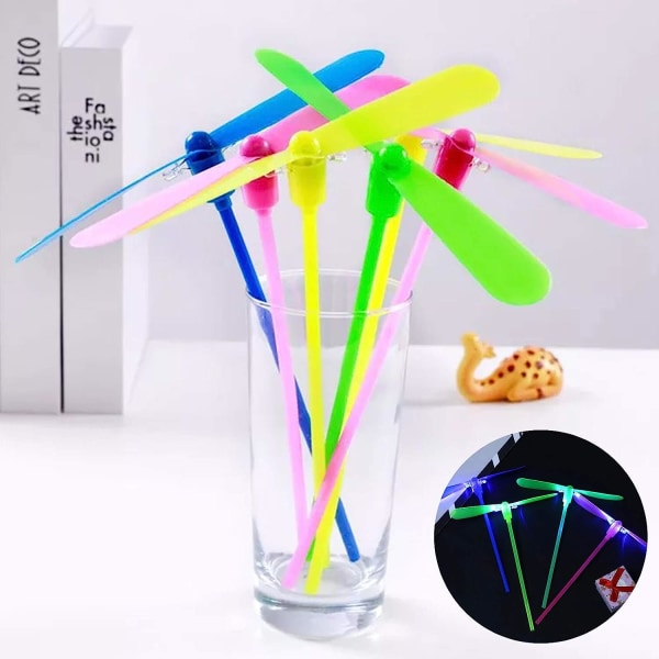 20 stk Bambus Dragonfly, Flygende leker, String Dragonfly Toy ,