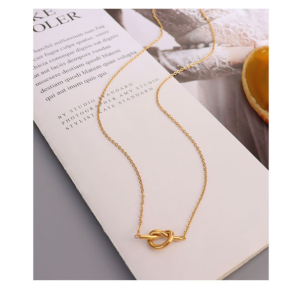 Guld kæde choker halskæde, 18K forgyldt yndig sød hjerteform