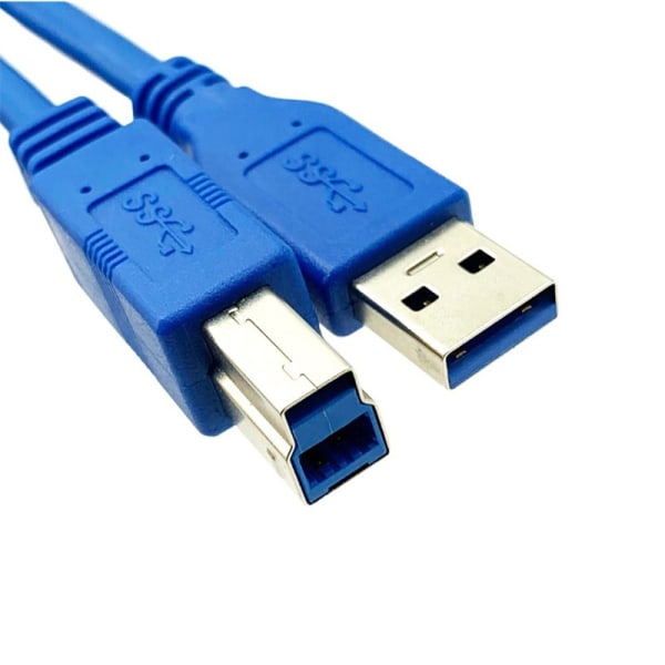 USB3.0 höghastighets USB 3.0-kabel fyrkantig port skrivare kopiator datakabel hane till hane B