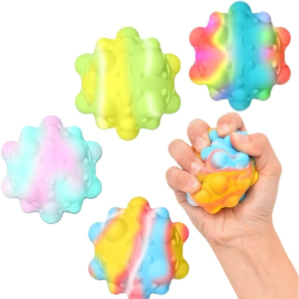 2 st stressbollar, pop bubble sensorisk fidgetleksak, sensorisk fidg