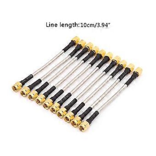 10kpl SMA Uros - SMA Uros RG402 Pigtail-kaapeli 10cm Puolijäykkä Liitin Koaksiaalinen Muu