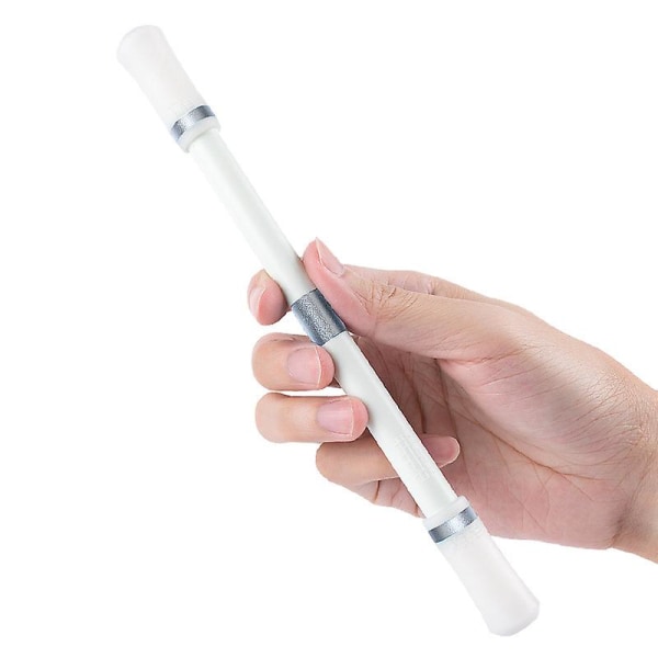 2 stk. Pen Spinning Spinner Pen Gaming Pen Gaming Spinning Pens Flying Spinning Pen Finger Rotating Pen (Hvid)