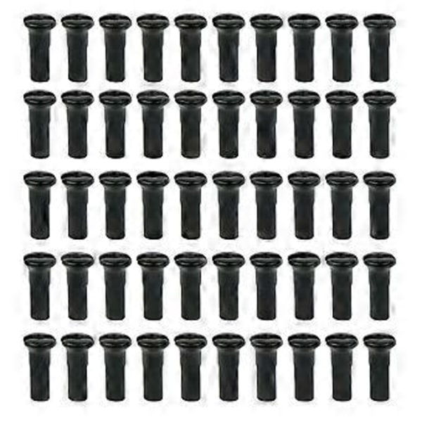 50 stk./sæt Cykelegerhætte Stål Metal Cover Mountainbike Del Fixed Gear Racercykler Universal Praktisk Beskyttende 50 stk. 13G sort 13mm 50pc 13G black 13mm