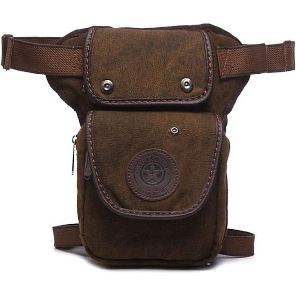 Canvas Drop Leg Bag Midjeväska Lårväska för Män Kvinnor Taktisk M