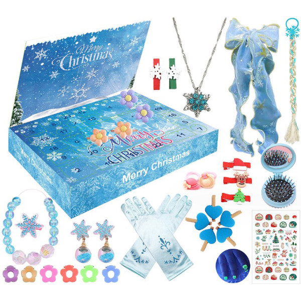 2023 Christmas Advent Calendar Frozen Theme Girls Accessories Toy