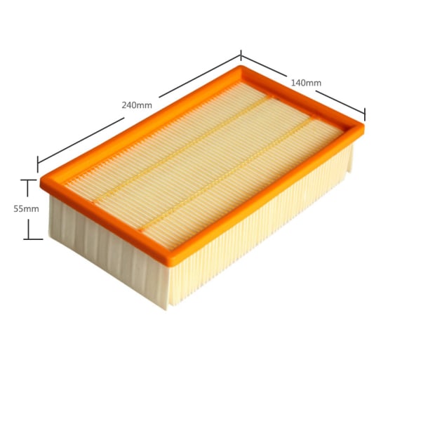2 kpl ilmansuodatinta, jotka sopivat Karcher NT25 NT35 NT45 -suodattimeen, W1