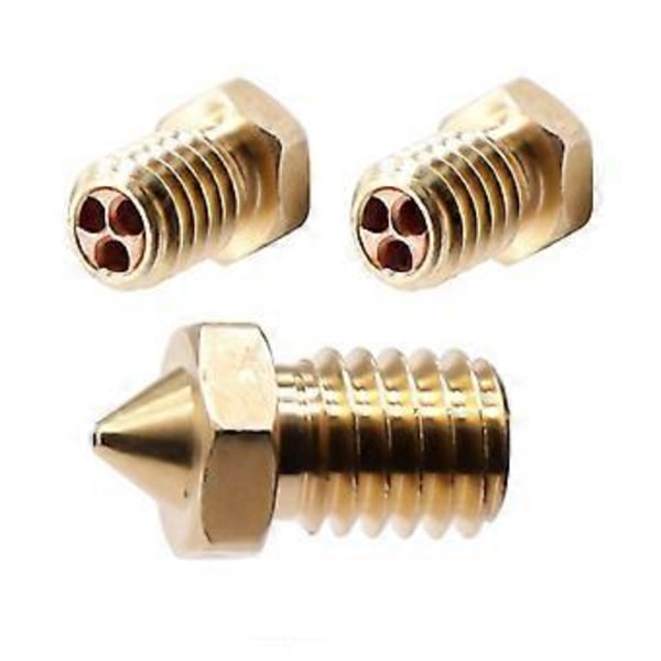 Clone-CHT Tip Dyser 0.6mm 3D-skriver Messingdyser for E3DV6 1.75 3.0