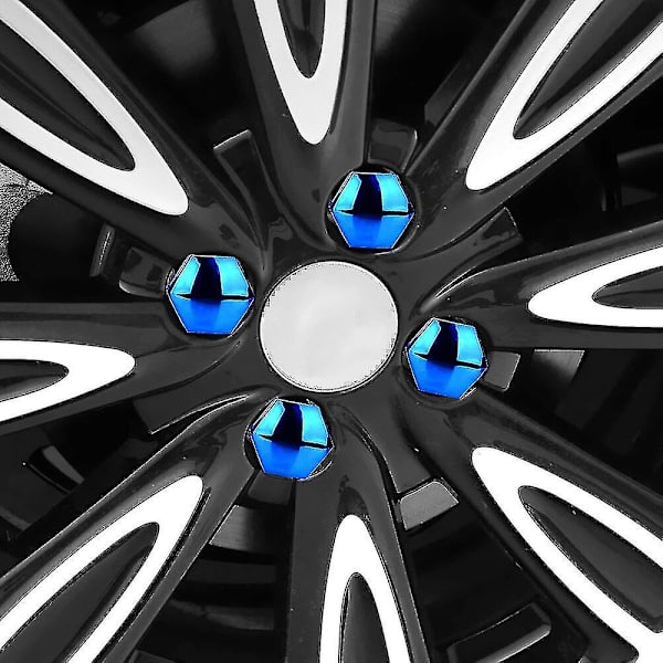 Beskyttelsesdeksler Hetter Utvendig Dekorasjon 17mm Anti-rust Bil Dekk Mutter Bolt Auto Hub Skrue Deksel 20 Stykker Bilhjul Mutter Dekselgrayaespa