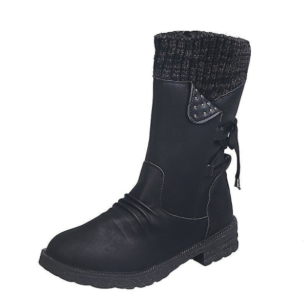 New Women&#39;s Cotton Boots Black 40