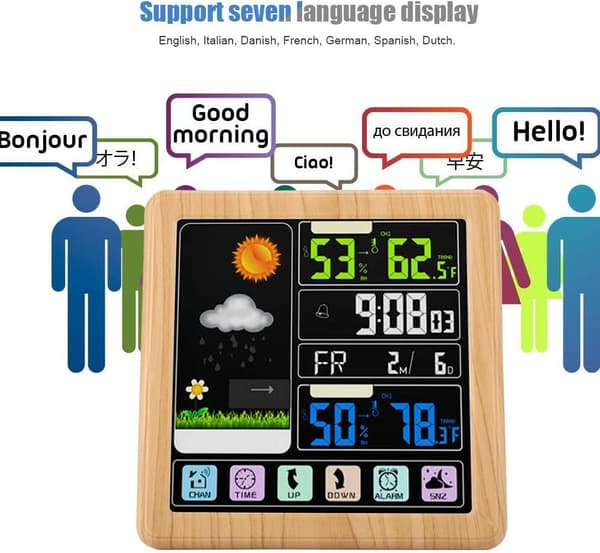Trådløs værstasjon TS-3310 Full Touch Screen Trådløs Indoo