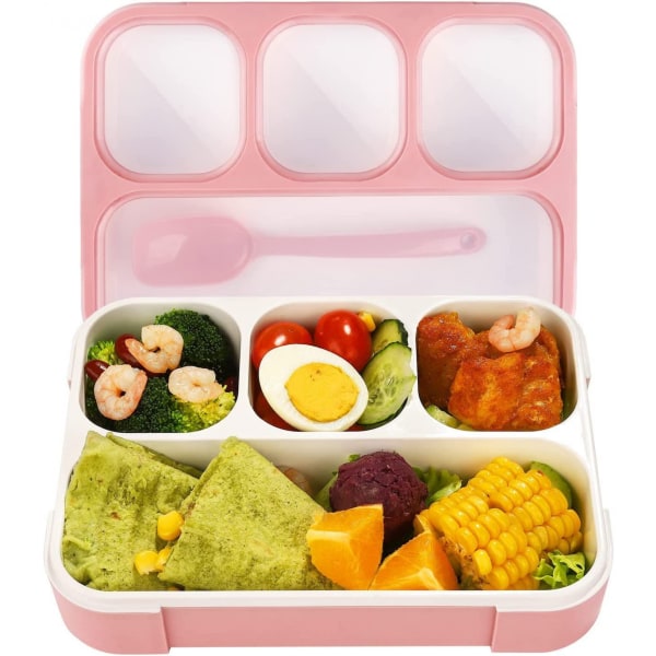 Ruokasäilytysastia junioreiden lounaslaatikko lapsille lokeroilla lukko 1-osainen