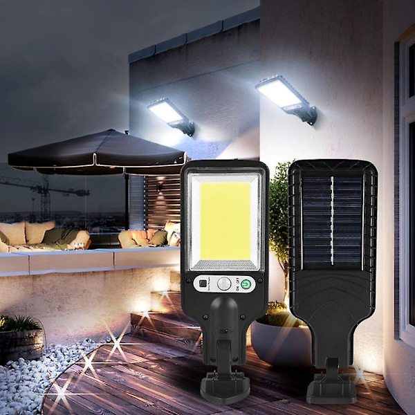 Kedia COB LED solcellslampor utomhus PIR rörelsesensor solljus vattentät