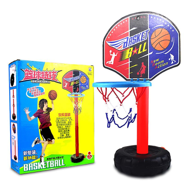Barn Höjdjusterbart bärbart basketsystem Basketbåge inomhussportleksak