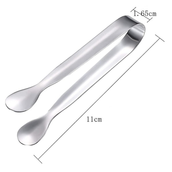Mini Sukkertang Rustfrit Stål Istang Små Serveringstang Multifunktionelle Appetizer Tang Til Te Selskab Kaffe