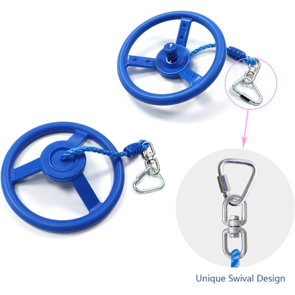 1-pack Ninja Wheel Obstacle för barn - Ninja Warrior Obstacle Course för barn Ninja Slackline Kits - Röd