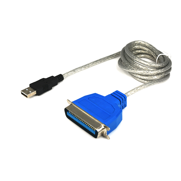 USB-porttiin liitettävä rinnakkaisporttikaapeli, USB-tulostuskaapeli, IEEE1284-liitäntäkaapeli, läpinäkyvä punottu