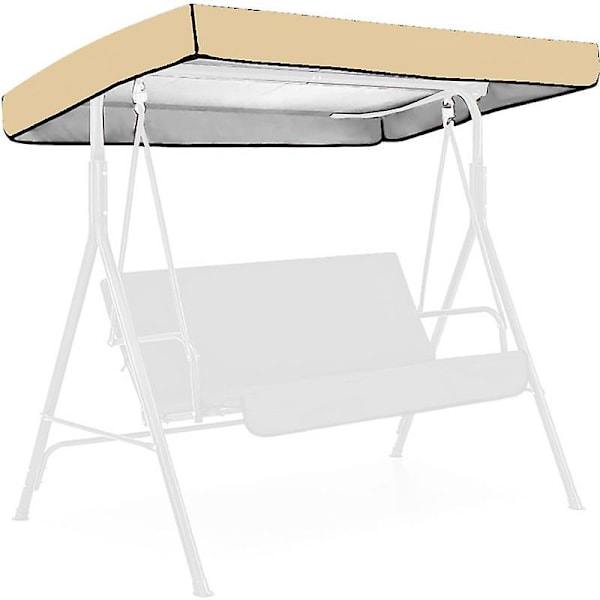 Ersättningsskydd för gungsits 191*120*18/23cm Målad silver 210d på baksidan（Beige）