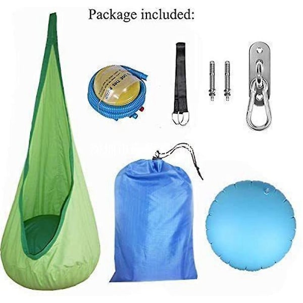 Hamlock Pod Swing Balkong Lazy Hängmatta Swing Utomhus Vagga Hängande Stol För Barn