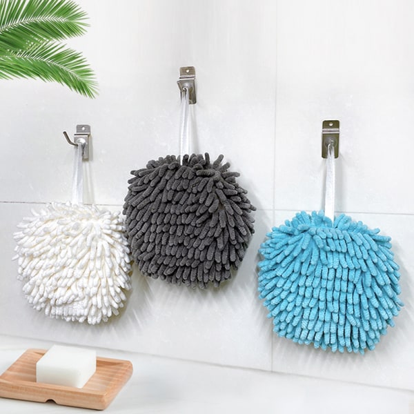 Chenille hängande handduk, superabsorberande handduk med H